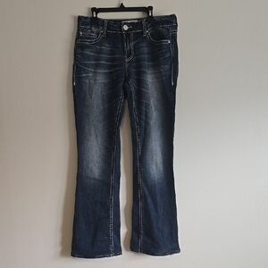 Ladies Daytrip Virgo Bootcut Size 27R Dark Denim.